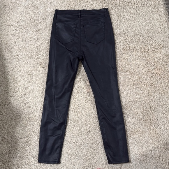 Loft Coated High Rise Skinny Jeans in Black - Worn Once! Like Brand New! - Picture 4 of 6